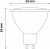 LED izzó, GU10 spot, 7W, 630lm, 6400K, AVIDE